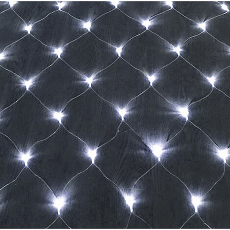 SWANEW LED Luce Netta Tenda Decorativa Luci Leggiadramente All'aperto Luci Leggiadramente Illuminazione 4.5x1.6M Bianco Freddo