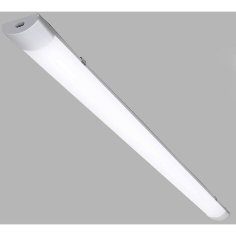 SWANEW LED Luminaire pour locaux humides Blanc neutre Atelier Plafonnier Garage 150cm 48W