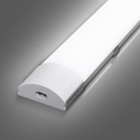 SWANEW LED Luminaire pour locaux humides Blanc neutre Atelier Plafonnier Garage 150cm 48W