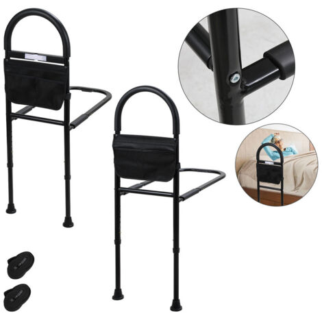 SWANEW Letto Aiuto alzata Ringhiera letto Protezione anticaduta Maniglia ringhiera letto nero con LED