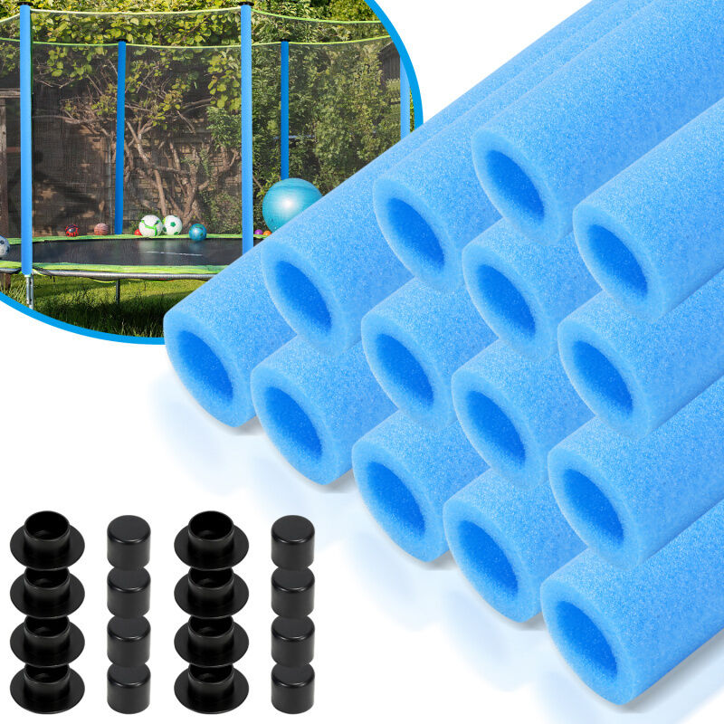 Lot de 16 mousses universelles pour trampoline pour poteaux de filet Ø28mm,Housse en mousse pour poteau de trampoline-92CM - Swanew