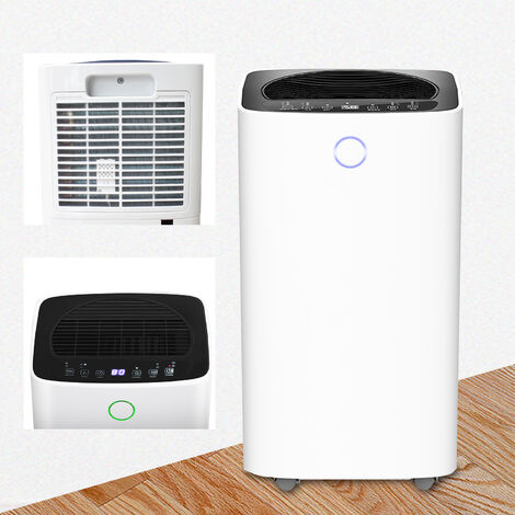 SWANEW Luftentfeuchter Entfeuchter Elektrischer Raumentfeuchter Bautrockner Wohnzimmer tragbarer 12L/24h 240V - Weiß
