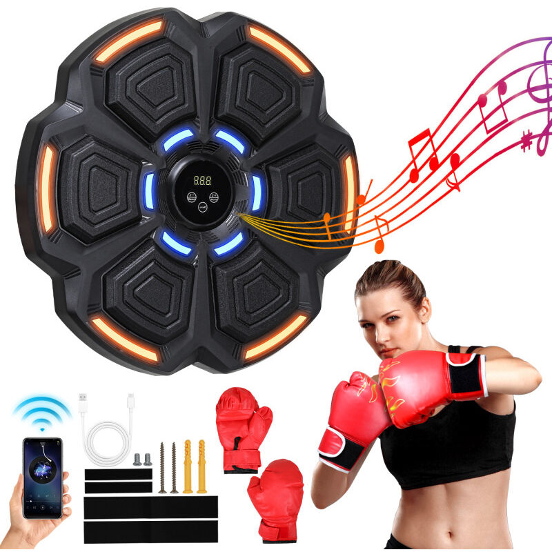 SWANEW Machine de boxe Musique Boxing Bluetooth Montage mural Plusieurs rythmes musicaux intégrés Il existe deux possibilités de montage
