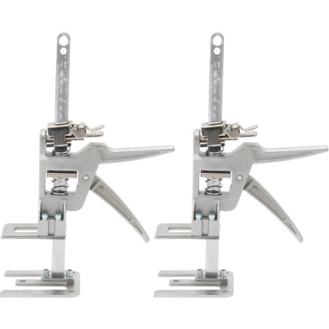 SWANEW Martinetto a mano 2x per cartongesso Braccio salva-lavoro 150kg Capacità regolabile 0cm-14.5cm