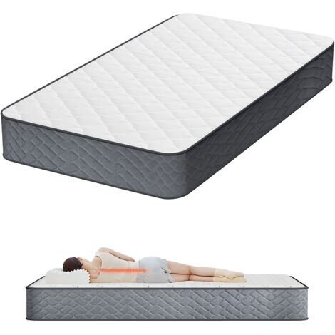 SWANEW Materasso Premium a Molle Insacchettate 7 Zone 120 x 190 x 22 cm Tessuto Morbido, Ottima Elasticità, H3 per un Maggiore Comfort nel Sonno