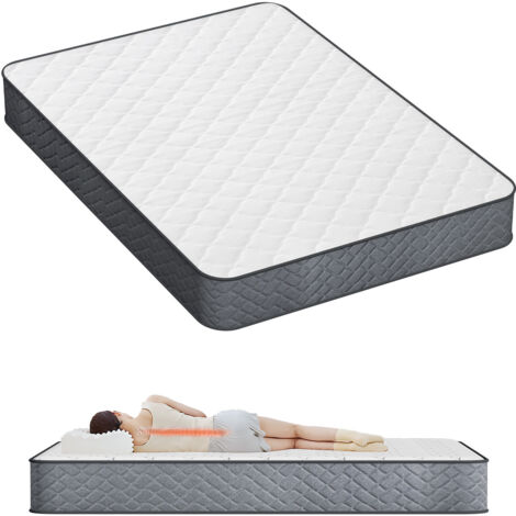 SWANEW Materasso Premium a Molle Insacchettate 7 Zone 160 x 200 x 22 cm Tessuto Morbido, Ottima Elasticità, H3 per il Massimo Comfort nel Sonno