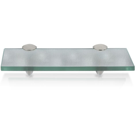 SWANEW Mensola da parete in vetro. mensola in vetro da bagno 20 x 10 cm 8 mm satinato
