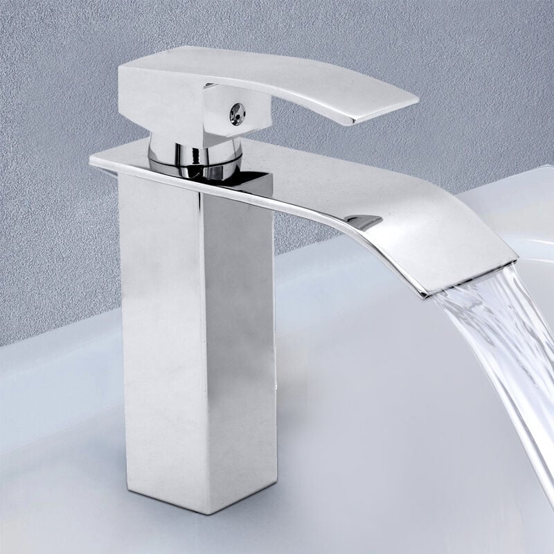 Swanew - Mitigeur de cuisine Anti-Corrosion et Anti-Rouille Unique Robinet Robinet de Cuisine Chrome Levier Mitigeur Froid & Chaud Disponible