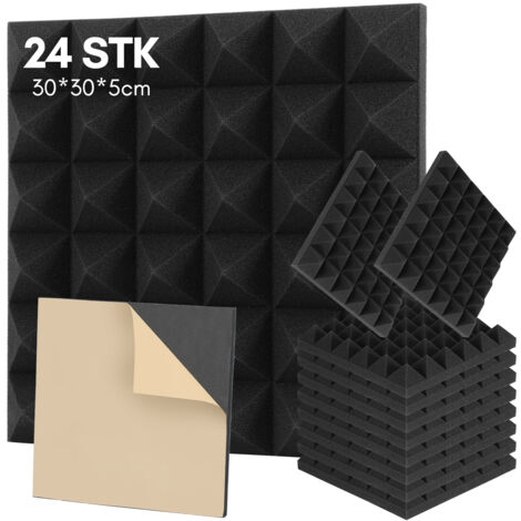 SWANEW Mousse acoustique absorbante pour piège à basse (Ø 30x30x5cm)