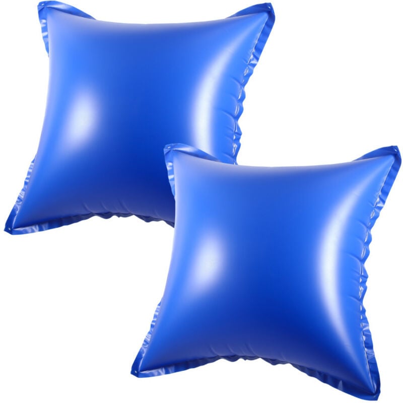 Oreillers gonflables de housse de piscine hors sol 122 x 122 x 60 cm, Coussin d'air pour piscine, Coussin de piscine 2pcs - Swanew