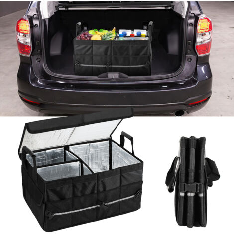SWANEW Organizzatore per il bagagliaio dell'auto. borsa portatile regolabile e ripiegabile per il bagagliaio dell'auto con contenitore
