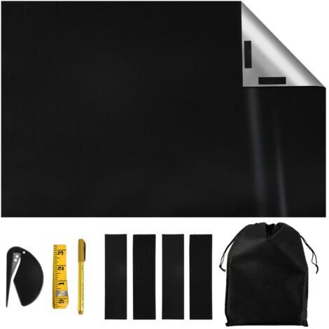 SWANEW Oscurante senza fori, tessuto oscurante tagliabile 100% isolamento termico, tende oscuranti indossabili, adatte alla camera del bambino，145x300cm
