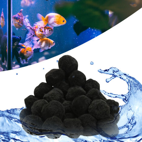 SWANEW Palline filtranti per filtro a sabbia alternativo 25 kg, lavabili 1400g nero