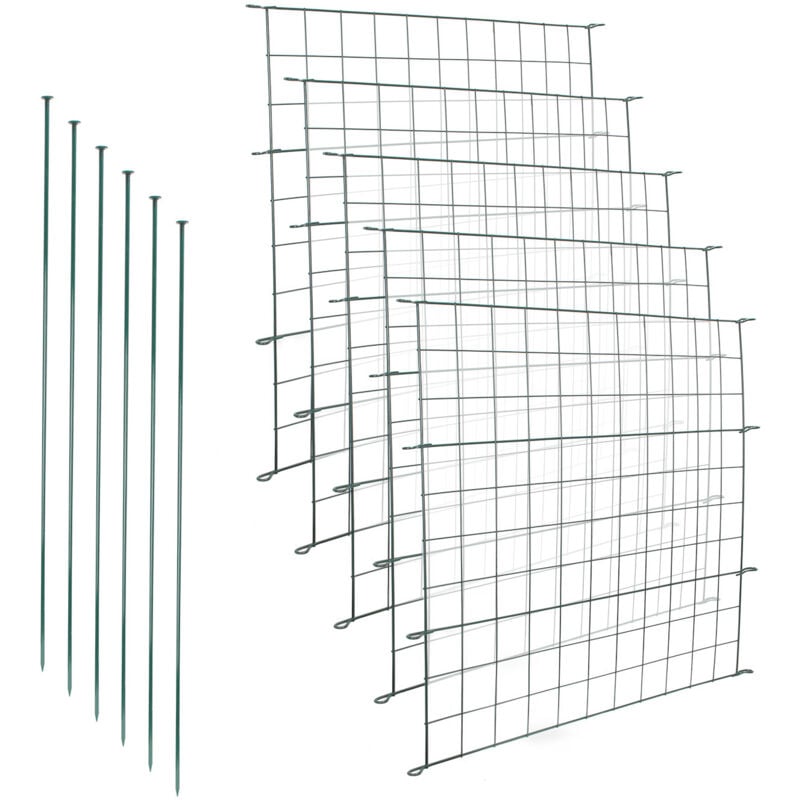 Panneau de clôture Grillage d'étang Ensemble de Clôture de jardin - Swanew