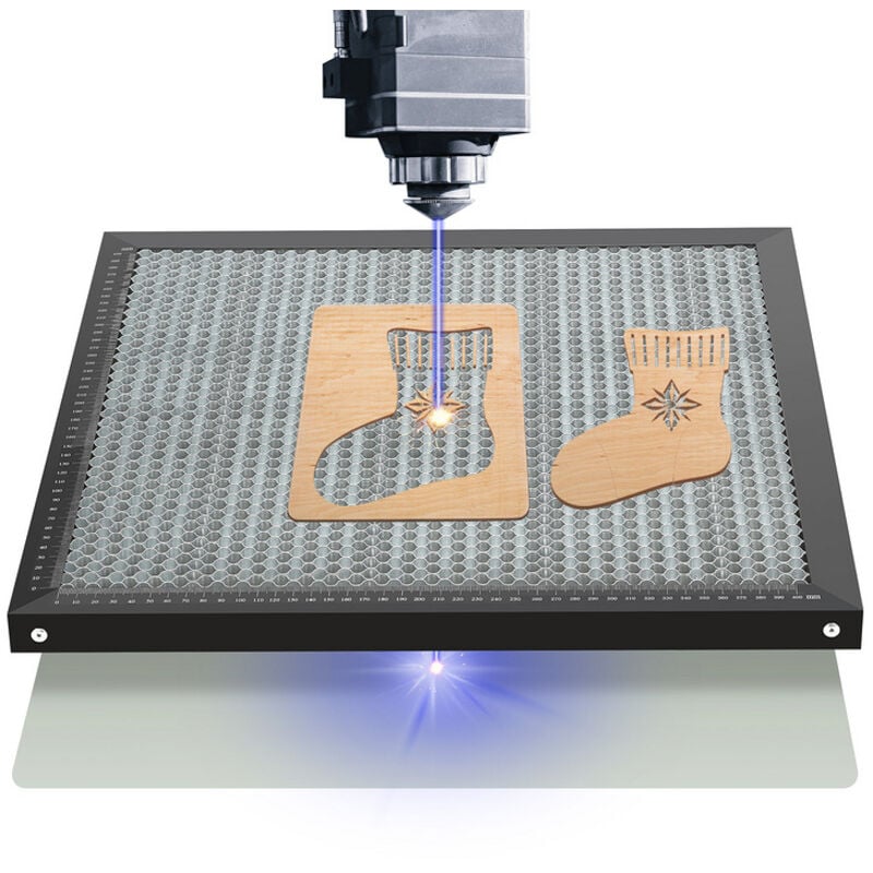 Swanew - Panneau en nid d'abeille pour Graveur Laser et découpe laser 400x400x22mm