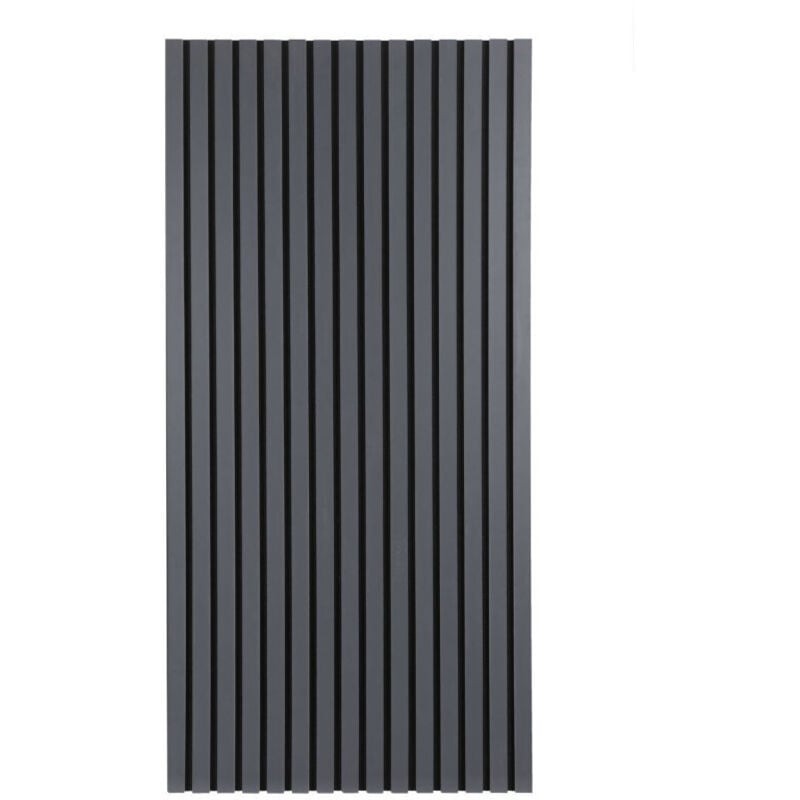 Swanew - Panneau tasseau mdf Revêtement mural naturel Panneau mural acoustique moderne en placage bois et feutre 120x60x2.1cm Gris