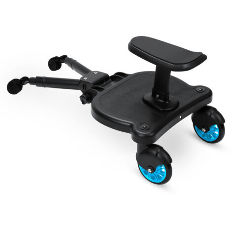SWANEW Pedale per carrozzina Pedale ausiliario per passeggino con sedile fino a 25 kg Blu