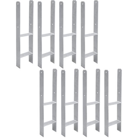 4x Pfostenkappen Pyramide 141x141mm - Feuerverzinkter Stahl Für Holzpfosten