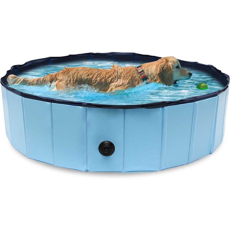Swanew - Piscine pour chiens 80x20CM pvc Piscine pliable pour enfants Adhésif Piscine Pataugeoire
