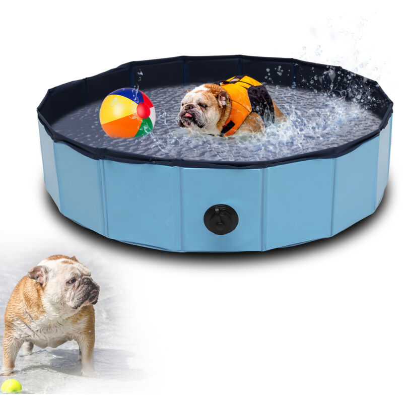 Swanew - Piscine pour chiens Bain pour chats Piscine pour enfants Colle Pliable 80x20CM