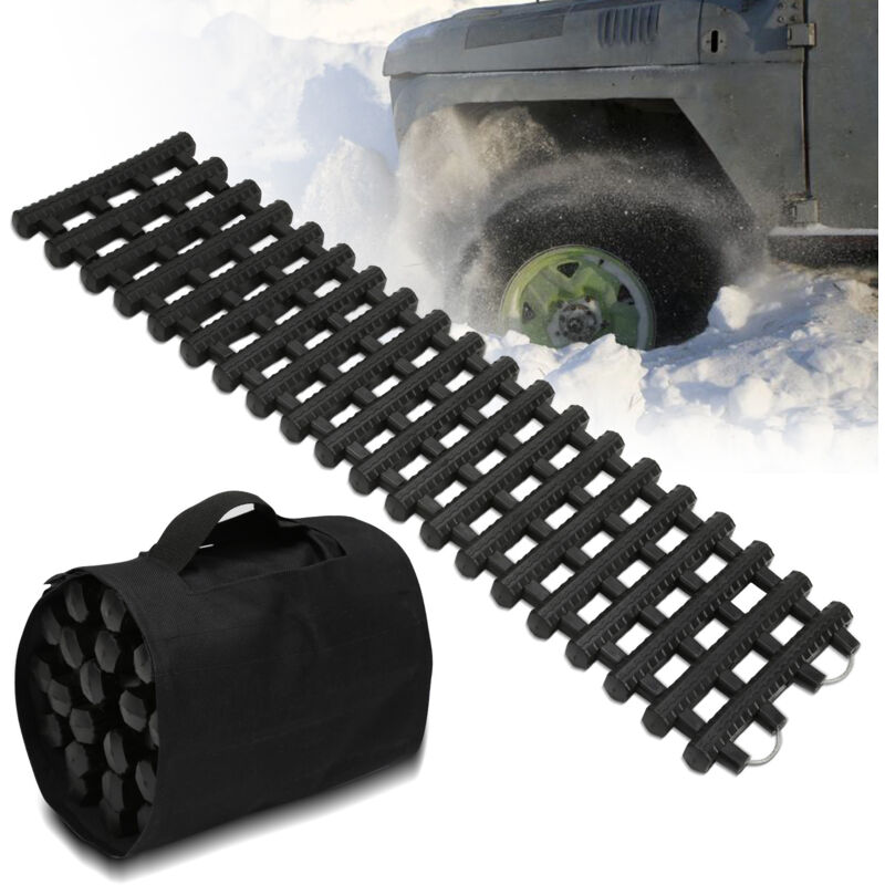 Swanew - Piste de Traction 1pcs aide au démarrage 100cm Tapis antidérapants Voiture Hiver Grip Traction Boards Neige Traces de récupération
