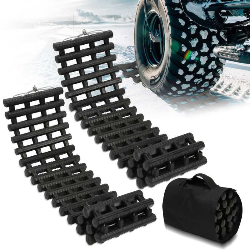 Swanew - Piste de Traction 2x aide au démarrage 80cm Voiture Hiver Grip Traction Boards Neige Traces de récupération