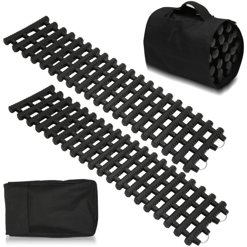 Swanew - Piste de TractionPiste de Traction 2pcs antidérapants Voiture Hiver Grip Traction Boards Neige Traces de récupération