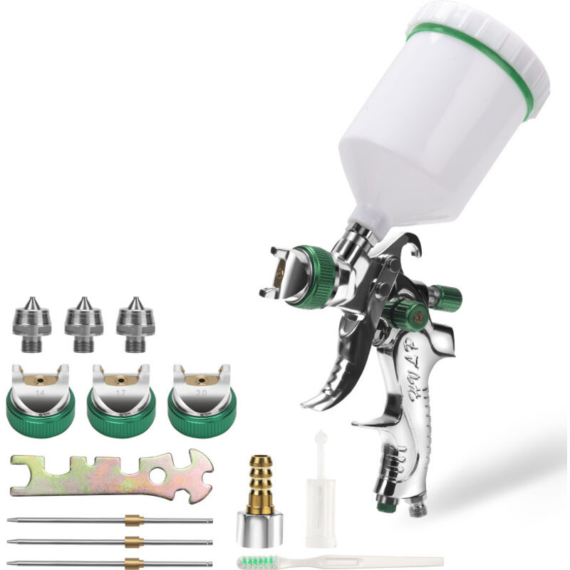 Swanew - Pistolet à peinture hvlp Capacité de 600 ml 3 buses de taille 1.4/1.7/2.0mm