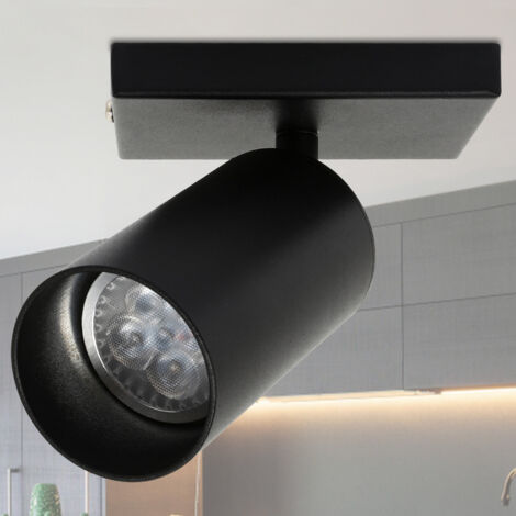 SWANEW Plafoniera Plafoniera spot LED argento 1 luce Ultraslim GU10