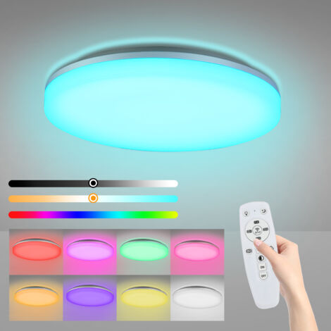 SWANEW Plafoniera Plafoniere Lampada per ufficio Lampada Illuminazione RGB Luce di corridoio 24W