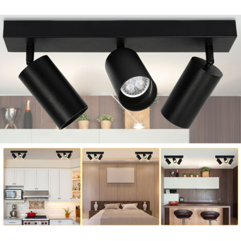 SWANEW Plafoniera Plafoniere LED Faretto da soffitto Faretto da soffitto argento Faretto da soffitto girevole Corridoio 3 luci