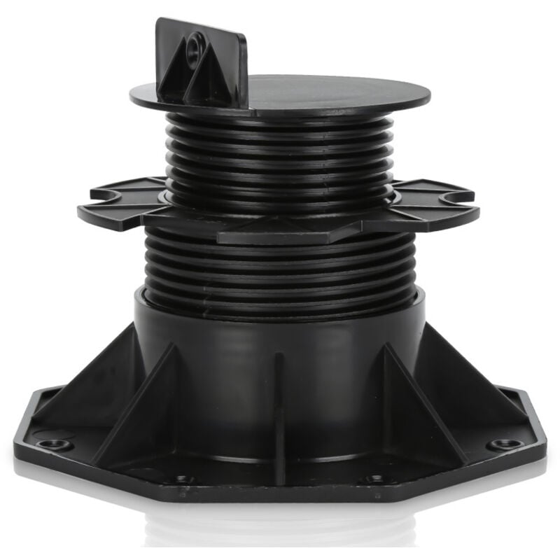 Swanew - plot réglable de 60 à 140 mm 20 Pièces pour terrasse bois et composite Socle en Plastique Roulements à Plaques Plastique wpc