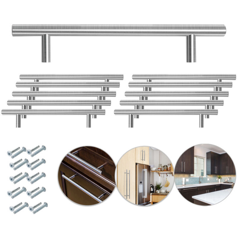 Poignées de meubles Poignée de porte Poignée de meuble Poignée de cuisine 188x128x10MM 20 pièces - Swanew