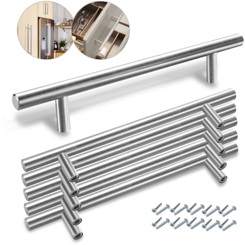 Poignées de meubles Poignée de porte Poignée de meuble Poignée de cuisine 220x160x10MM 20 pièces - Swanew