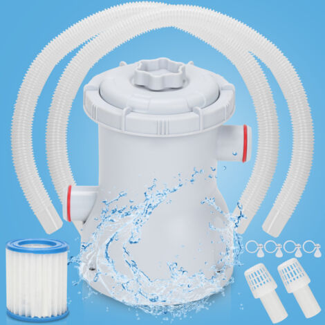 SWANEW Pompa filtro Filtro a cartuccia 1136 L/h 20 W a cartuccia. per piscina fuori terra