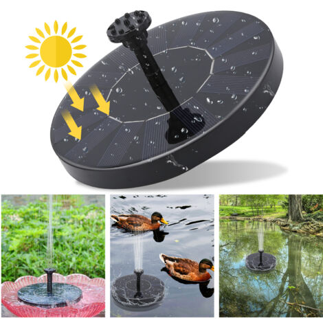 SWANEW Pompa solare. pompa per laghetto. fontana. pompa per fontana ad energia solare 190 l/h 7 V 1.5 W