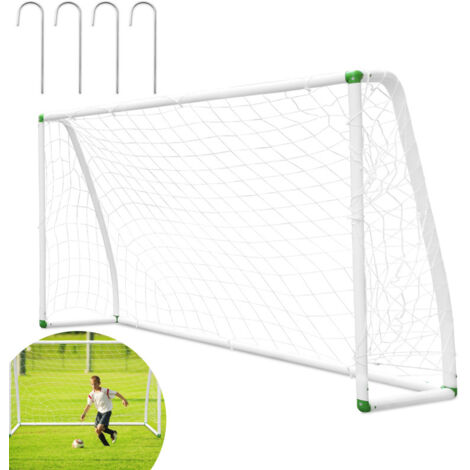 SWANEW Porta da calcio portatile, montaggio rapido, in PVC bianco, per parco o spiaggia 180x120x80cm 1pcs