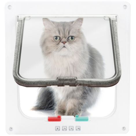 SWANEW Porta per gatti Gattaiola Porta per cani per gatti a 4 vie Gattaiola per cani PetSafe