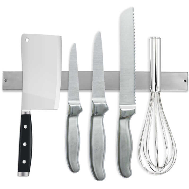 Swanew - Porte-couteau magnétique aimanté Barre aimantée acier inoxydable couteaux & ustensiles cuisine, bar, couverts, couteau 40cm 1x