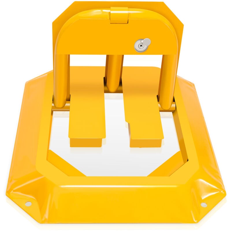 Poteau de délimitation, Barrière de parking Rabattable universelle,Poteau de délimitation de parking Chaîne,1 pièce incluse - Swanew