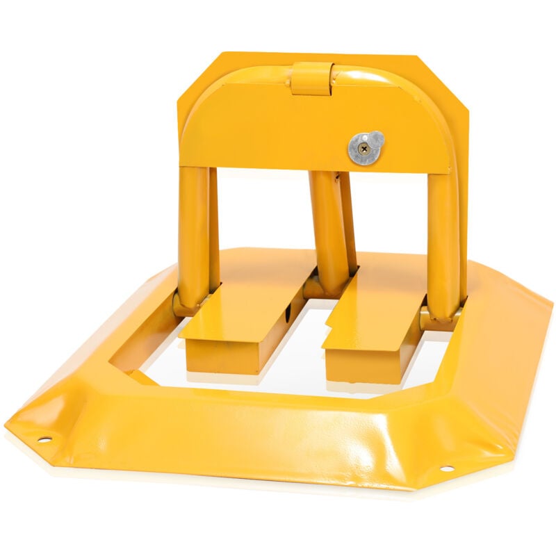 SWANEW Poteau de délimitation,Barrière de parking Pliable universelle,Poteau de parking Barrière Chaîne,y compris 1 kit