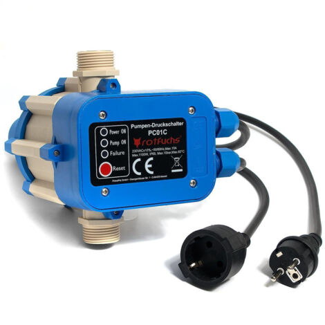 SWANEW Pumpensteuerung Automatik Pumpe Druckschalter 10 bar mit Kabel Hauswasserwerk Pumpenschalter für alle Tauchdruck