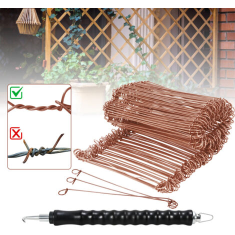 SWANEW Raccoglitore automatico professionale per barre di rinforzo Twister Gancio 1,0 x 100 mm (1000 pz.)