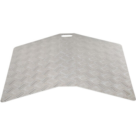 SWANEW Rampa di soglia in alluminio 100 cm, rampa per sedie a rotelle Rampa di soglia portatile, rampa a ponte Portata 270 kg con maniglie
