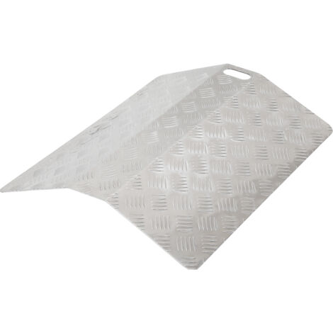 SWANEW Rampa di soglia in alluminio 60 cm, rampa per sedie a rotelle Rampa di soglia portatile, rampa a ponte Portata 270 kg con maniglie