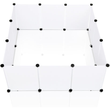 SWANEW Recinto per piccoli animali Recinto per cuccioli Recinto per esterni Box 12 pezzi 45x35cm