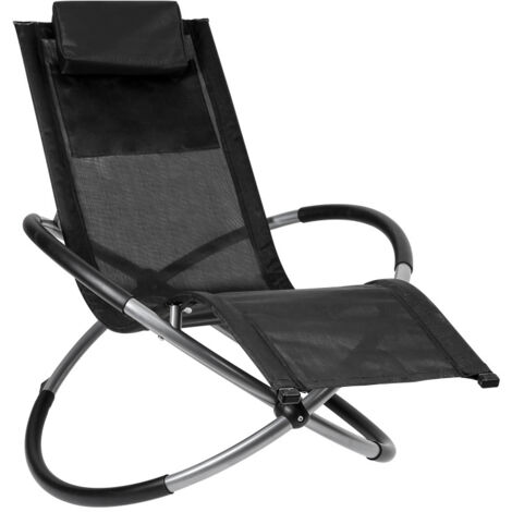 SWANEW Recliner Transat Lettino da giardino Sedia a dondolo Reclinatore ergonomico 180 kg
