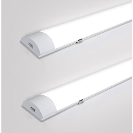 mlight LED Barre lumineuse à LED 2x150 cm pour lampes T8 à rayonnement libre