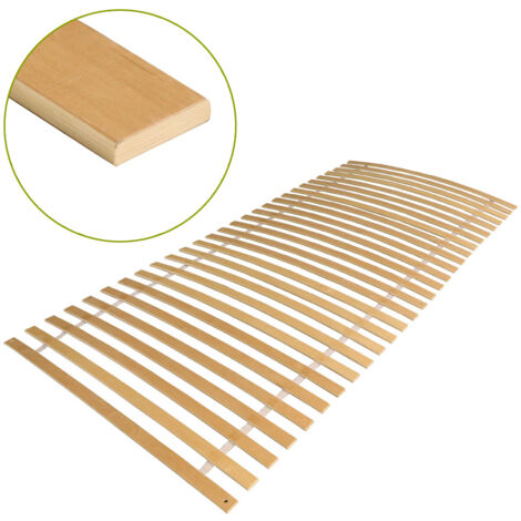 SWANEW Rete a doghe 90x200 cm.28 doghe estremamente stabili.Legno massello di pioppo bianco150KG.Adatto Tutti i materassi. non regolabile