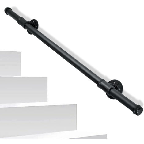 SWANEW Ringhiera per scale Corrimano antiscivolo in metallo acciaio zincato Ringhiera per scale in ghisa per uso interno esterno 100cm